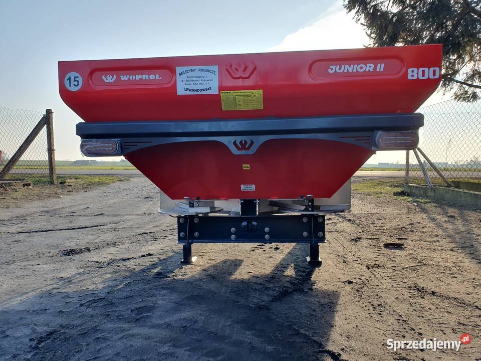Rozsiewacz Junior II 800 Woprol nowy model Miechowice sprzedam