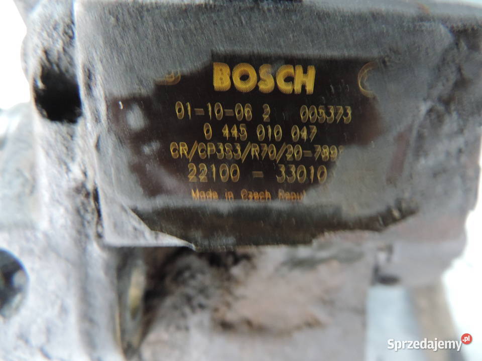 TOYOTA YARIS 1 14 D4D 221033010 POMPA WTRYSKOWA małopolskie Nowy Sącz
