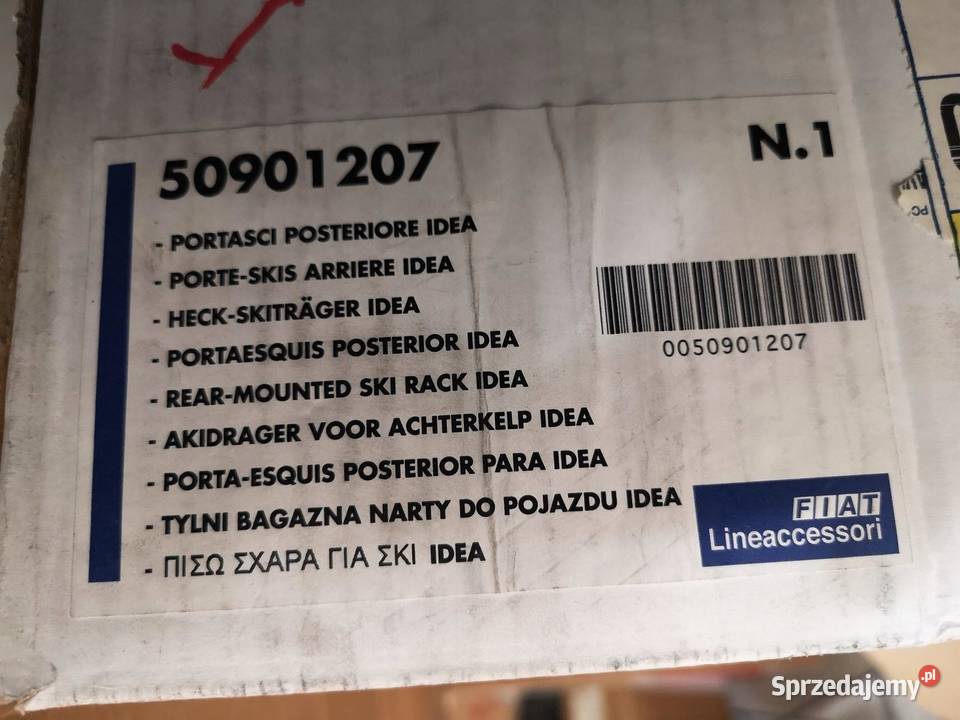 BAGAŻNIK NA NARTY FIAT IDEA 20032012 NOWY lubelskie sprzedam
