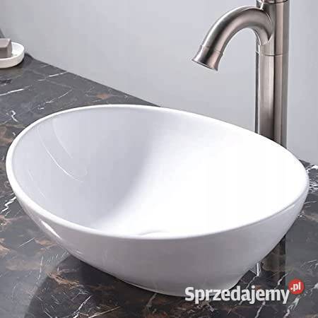 Umywalka Nablatowa owalna VMbathrooms 41 biały mazowieckie