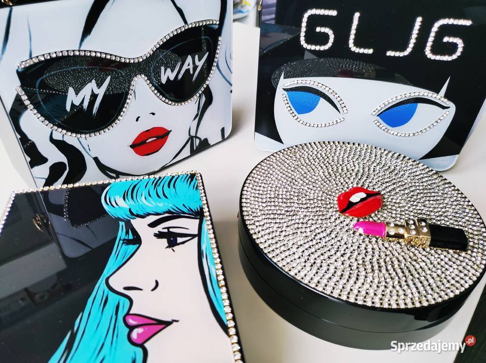 PROMOCJALATOPiękne akrylowe torebkiBiały czarny Wieczorowa  mazowieckie Warszawa