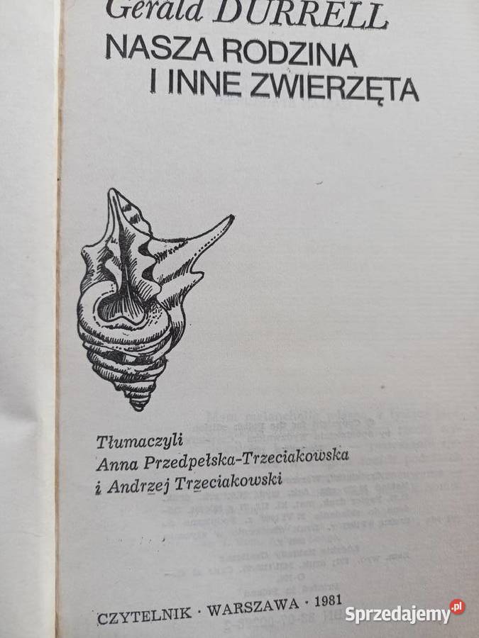 Durrell książki Nasza rodzina i inne zwierzęta Warszawa