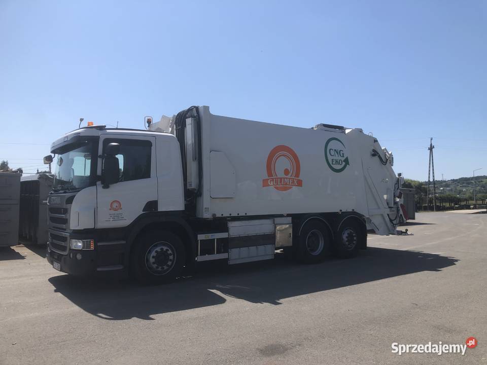 Scania P340 Śmieciarka CNG małopolskie Tuchów
