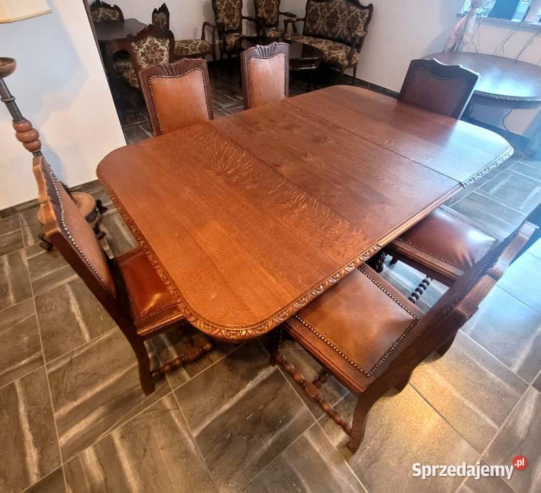 STÓŁ i 6 KRZESEŁ Nysa