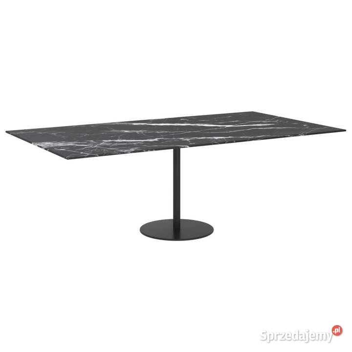 Blat stołu czarny 120x65 8 mm szkło z teksturą mazowieckie Warszawa