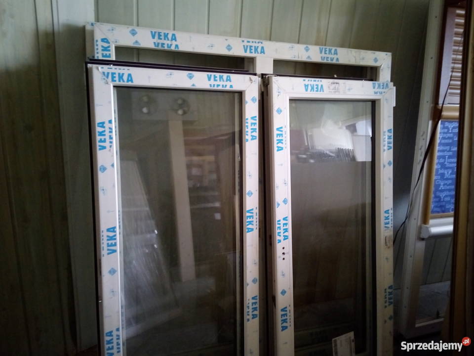 Okno dwuskrzydłowe białe PCV