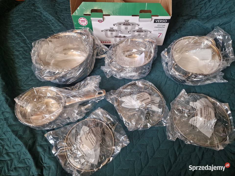 NOWY Zestaw garnków MG Home VERSO 7 elementów Przybory kuchenne