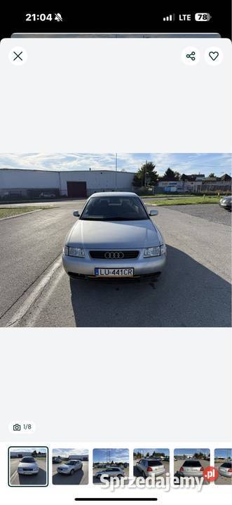 Audi A3 8 L 16 BenzynaGaz Klimatronik Elektryka Zarejestrowany w Polsce Kielce