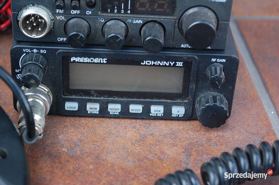 Zestaw Radio CB President 3 sztuki Johnny III śląskie Dąbrowa Górnicza sprzedam