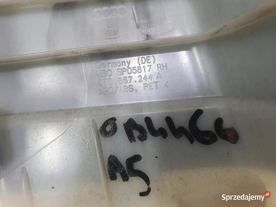OSŁONA POSZYCIE SŁUPKA PRAWA AUDI A5 SLINE osobowe