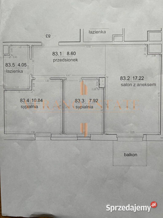 Nowoczesne 3 pokoje Pomorska 175 49 m Sprzedaż Łódź