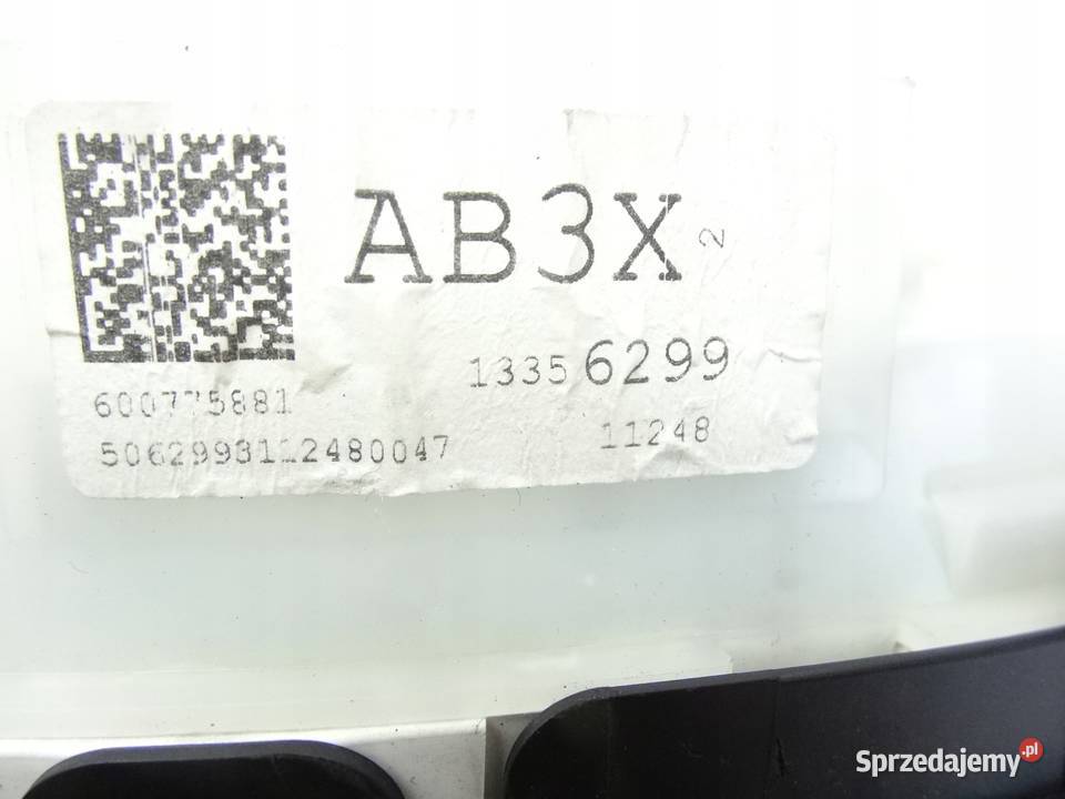 OPEL ASTRA J IV LICZNIK ZEGAR 13356299 wielkopolskie Przemęt