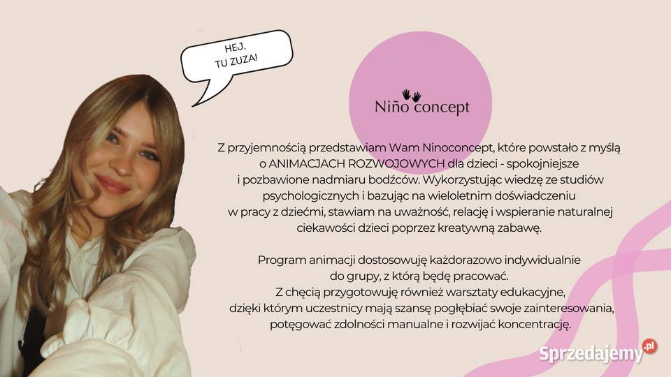 Animacje dzieci warsztaty kreatywne urodziny Warszawa