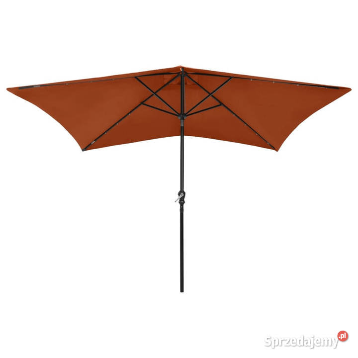Parasol ogrodowy z LED i stalowym słupkiem mazowieckie Warszawa