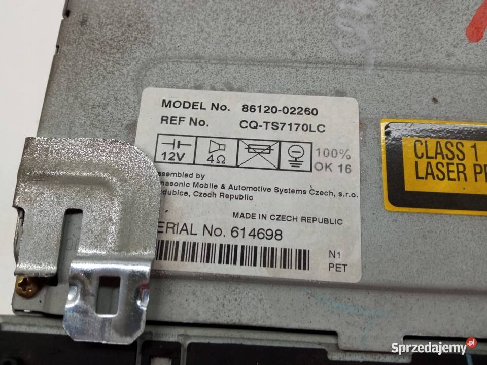 RADIO E12 8612002260 Toyota Corolla IX 20002006 świętokrzyskie
