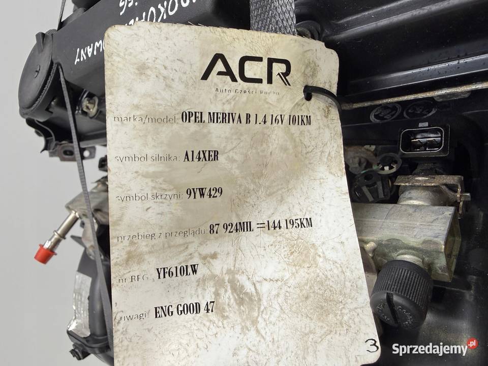 SILNIK A14XER Opel Meriva B Corsa D Astra IV J osobowe Silniki kompletne Rudka