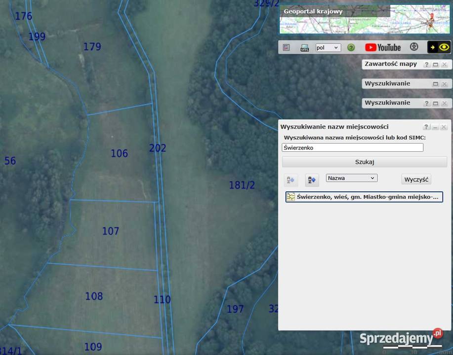 Grunty rolne Świerzenko gmina Miastko pomorskie