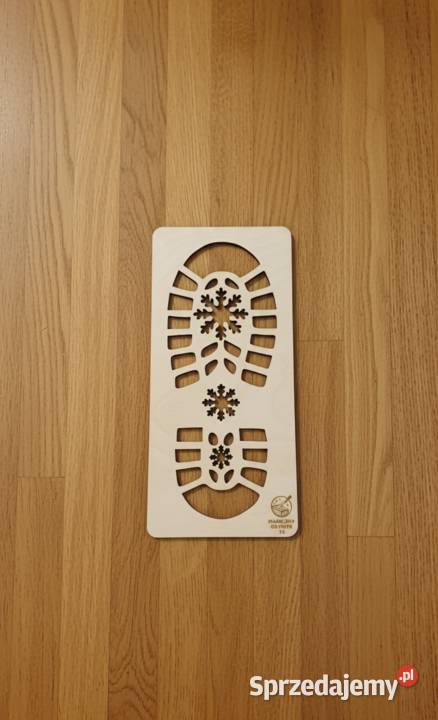 Szablon Ślad Odcisk Buta Mikołaja Mikołajki Lublin sprzedam