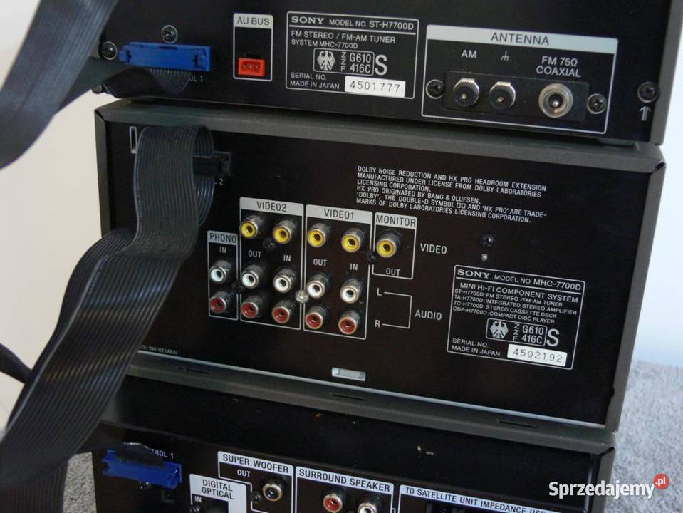 Wieża Sony MHC7700 złota WYSYŁKA Jasło sprzedam