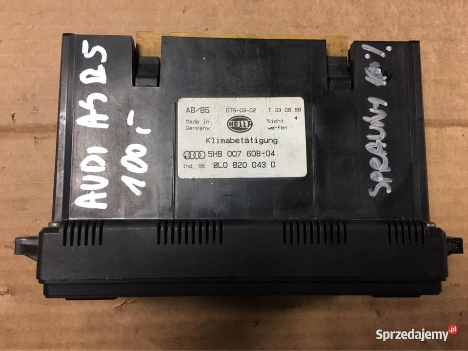 Panel klimatyzacji Audi A4 B5 8L0820043D Chojnice