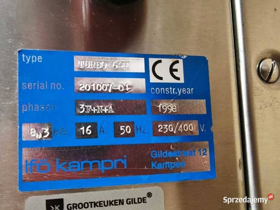 Piec konwekcyjnoparowy If Kampri Turbo 6GN 83 kW Gastronomia śląskie Góra sprzedam