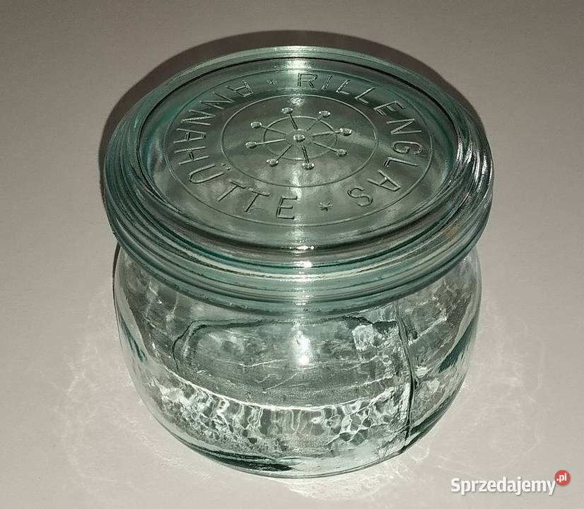 Unikat Słój Wecka 05 l huta Rillenglas Annahutte Porcelana i szkło Warszawa sprzedam