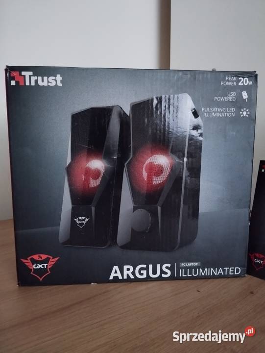 Głośniki z iluminacją LED Trust Argus Słuchawki i głośniki
