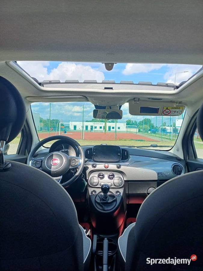 Fiat 500 12 benz Stan przebieg 62 udokumentowany 75KM wielkopolskie Jaraczewo sprzedam
