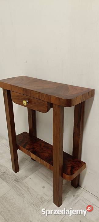 konsola art deco przyścienna orzech stolik Radomsko