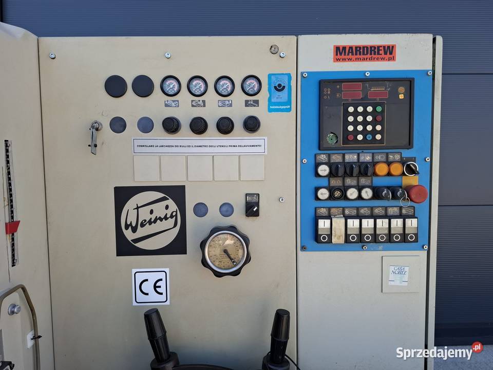 Strugarka czterostronna WEINIG UNIMAT 23 E 1025 małopolskie Naprawa