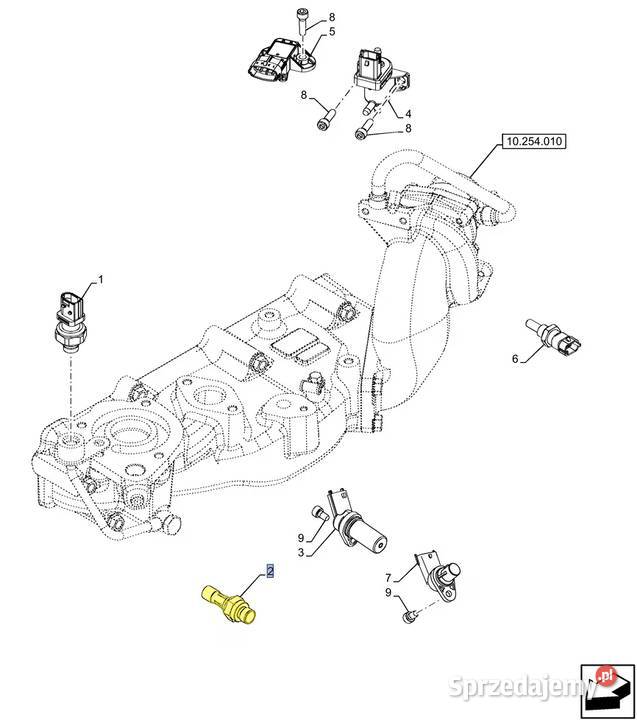 Czujnik ciśnienia oleju Case Holland 504084983 Białystok