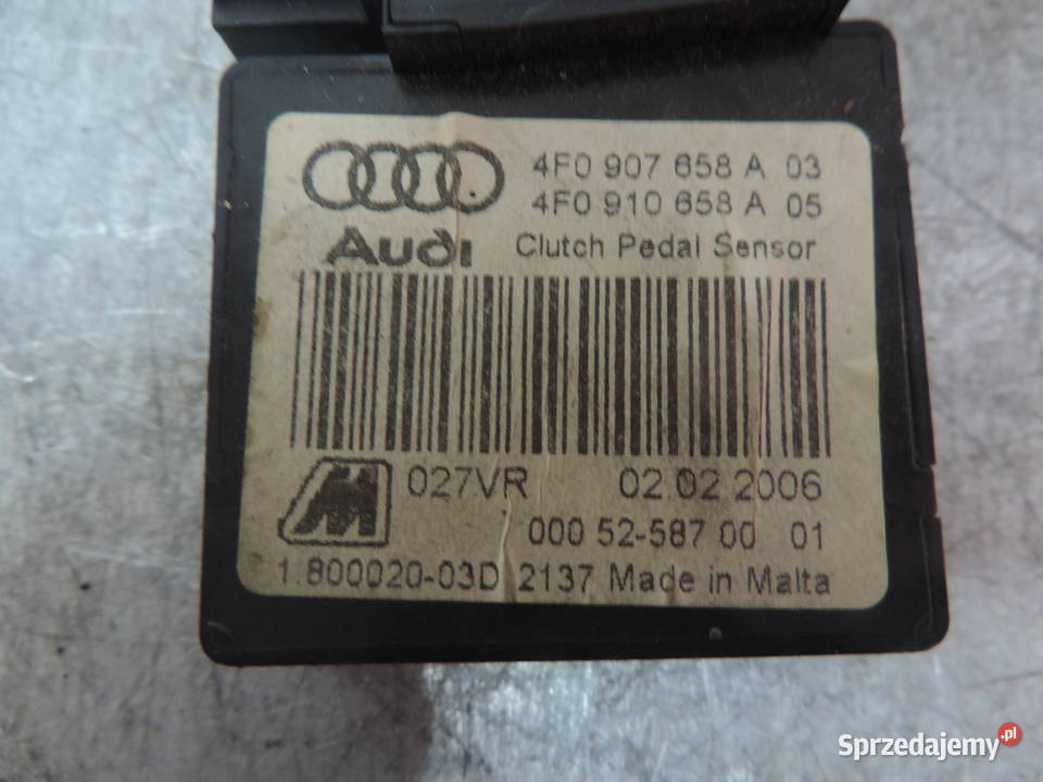 AUDI A6 C6 CZUJNIK SENSORA PEDAŁÓW 4F0907658A Nowy Sącz sprzedam