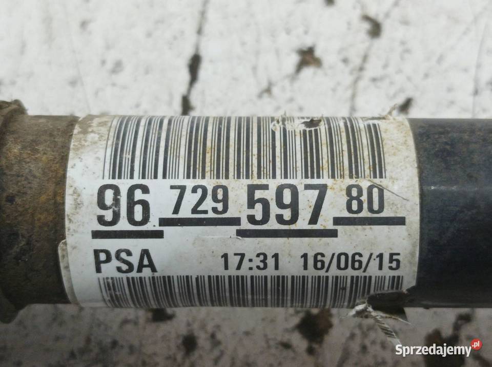 PÓŁOŚ LEWY PRZÓD 16 HDI LIFT 9672959780 Peugeot