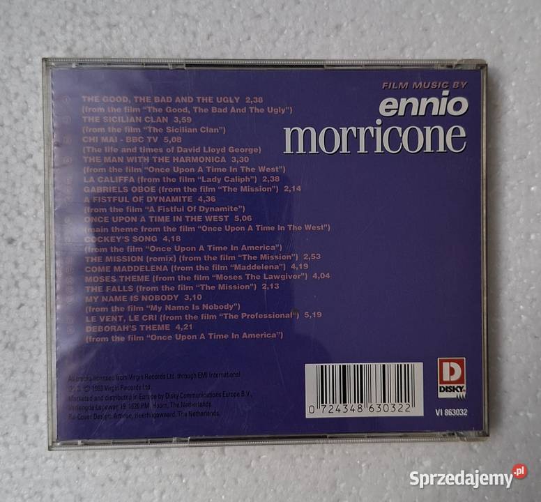 Ennio Morricone muzyka filmowa mazowieckie Warszawa sprzedam