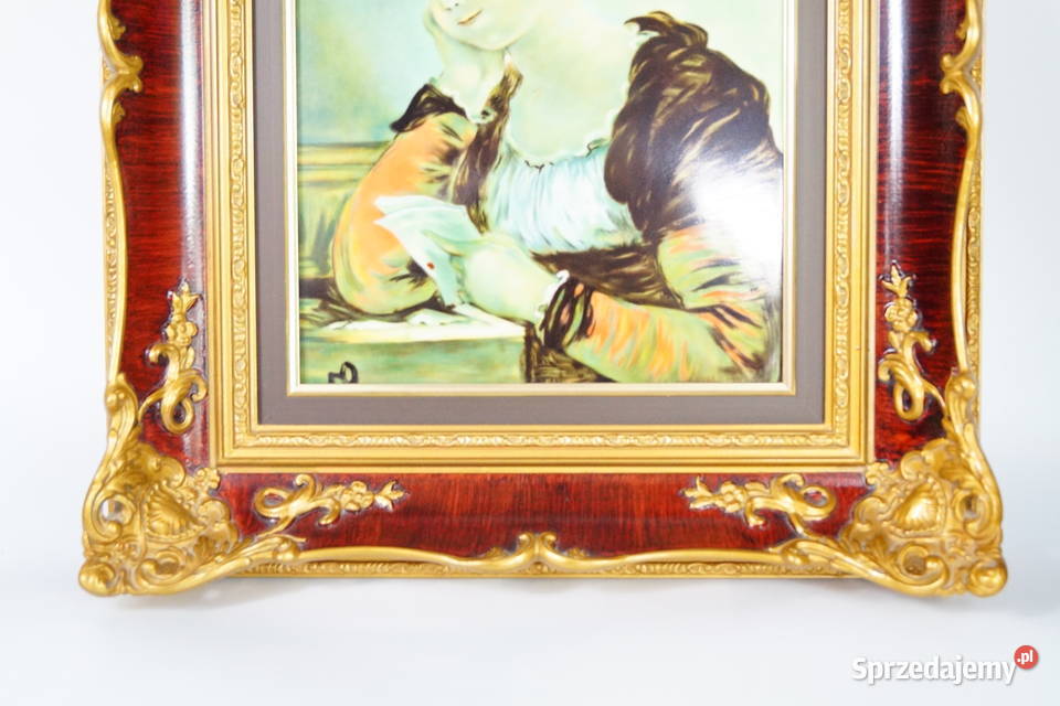 Rosenthal obraz na porcelanie List Fragonard Antyki Antyki Gizałki sprzedam