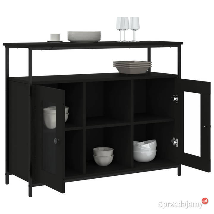 Szafka czarna 100x35x80 materiał drewnopochodny Warszawa sprzedam
