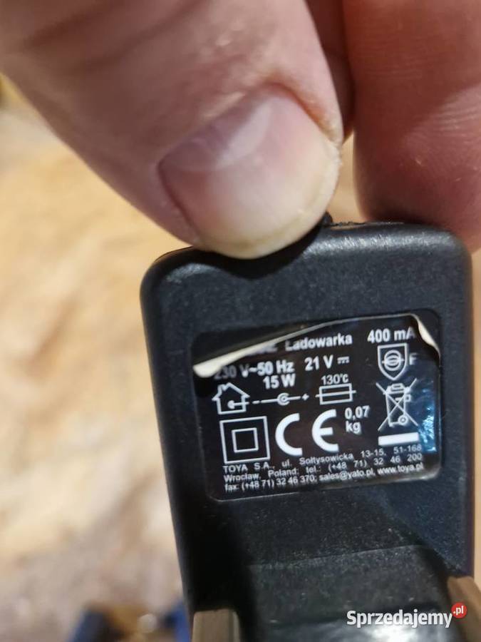 Ładowarka Zasilacz sthor 17V DC 9 w do Baterii Głogowa