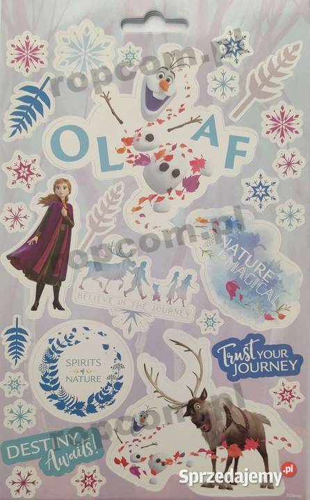 Naklejki Nalepki Frozen 2 Elsa Anna 700 Kraina
