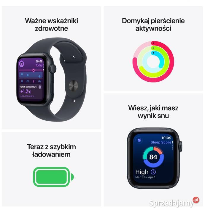 OKAZJA NOWY Apple Watch SE 3gen GPS koperta 40mm Sosnowiec