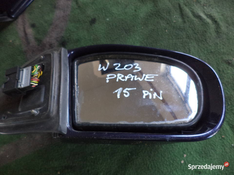 MERCEDES C KLASA W203 LUSTERKO PRAWE 15 PIN sprzedam