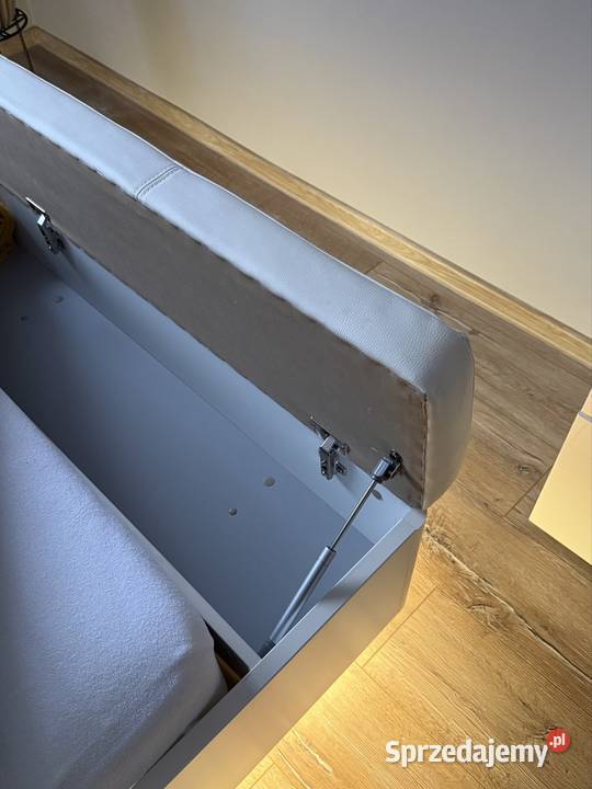 Tapicerowane łóżko podwójne 160x200 z szafkami 160cm Piła sprzedam