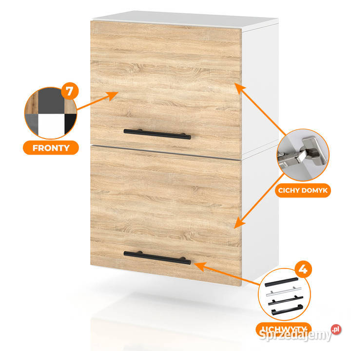 Szafka Kuchenna Wisząca Klapowa Modułowa 45 72cm Elbląg