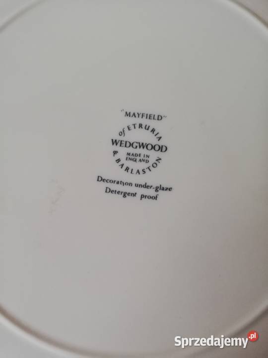 Talerzyki deserowe angielska porcelana Wedgwood Porcelana i szkło Antyki, Sztuka, Kolekcje Gorlice