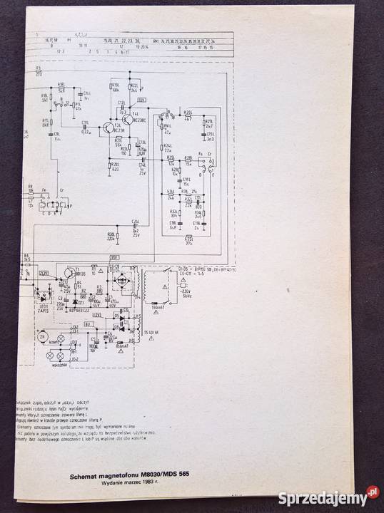Schemat Magnetofonu MK122125125 FM235M1417 SMDS