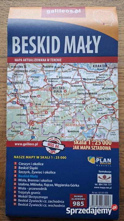 Beskid Mały 125 000 mapa sztabowa Kraków