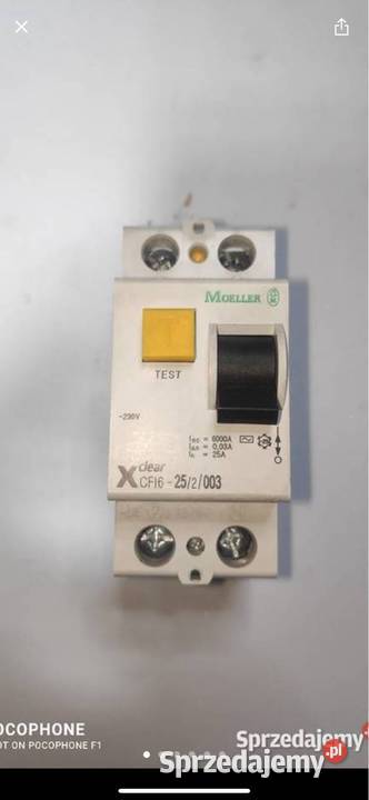 Wyłącznik różnicowoprądowy 230 V IP20 Firmy Zabezpieczenia i rozdzielnice śląskie Gliwice