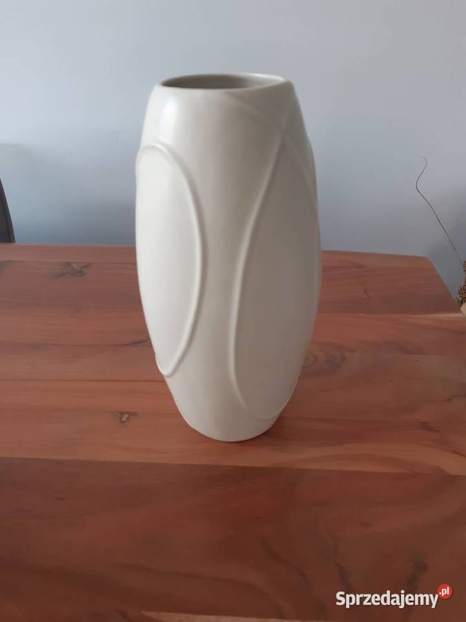 Wazon ceramiczny kremowy ecru mazowieckie Warszawa sprzedam
