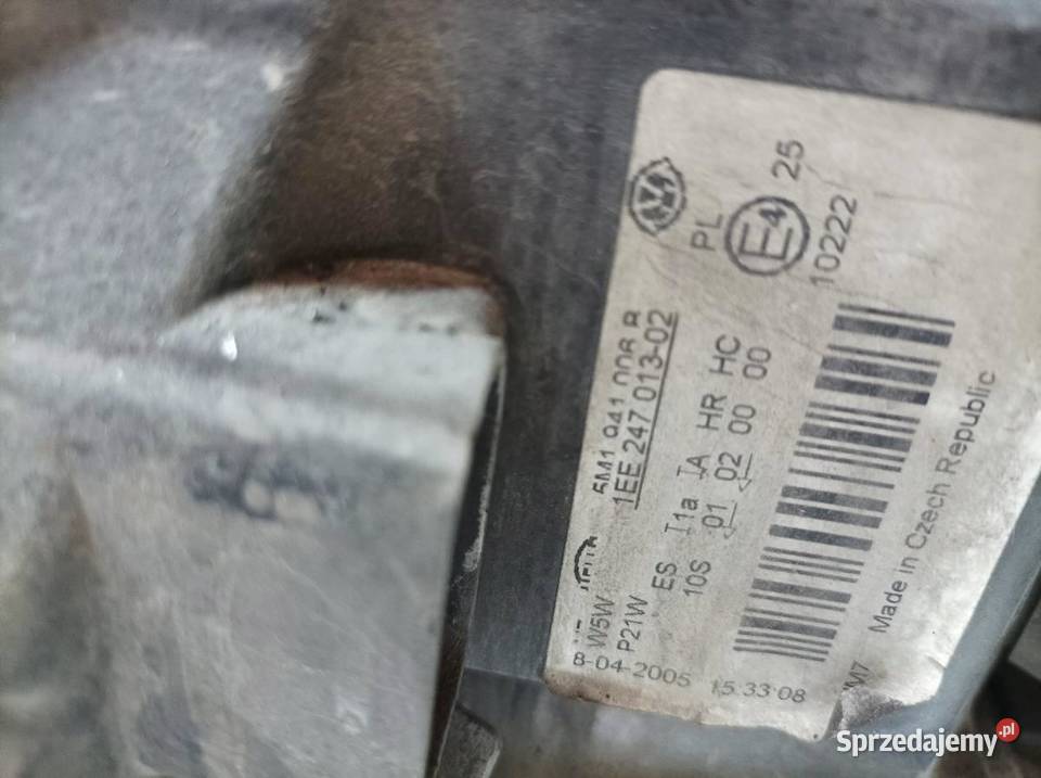 LAMPA PRZÓD PRAWA EU PLUS VW Volkswagen Golf V Lampy przednie sprzedam
