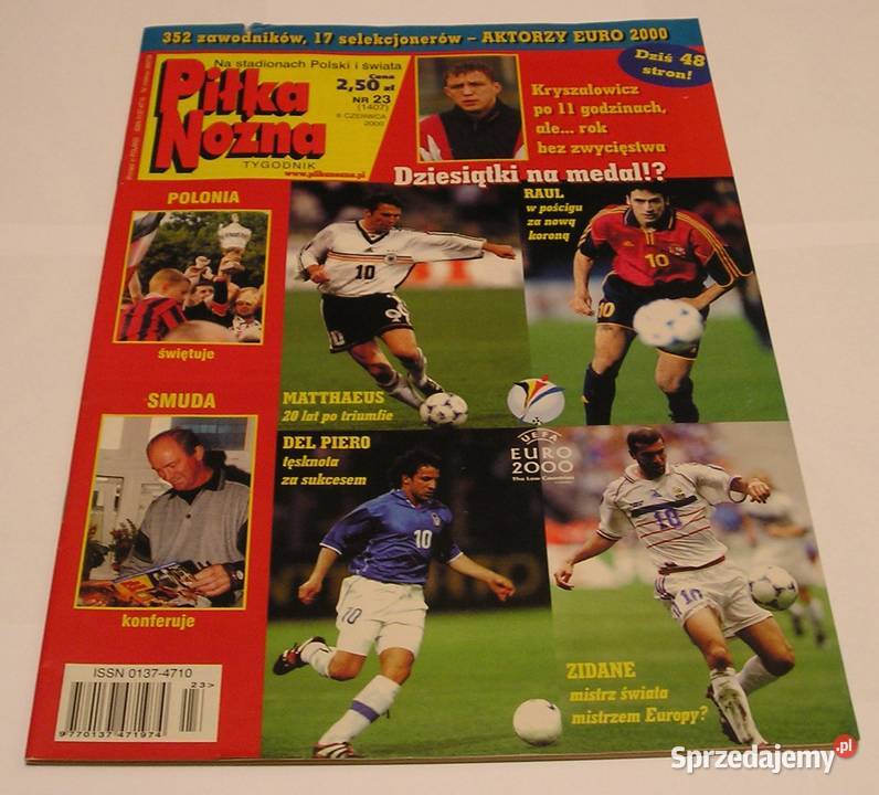 Tygodnik Piłka Nożna 2000 23 EURO 2000 Łódź sprzedam