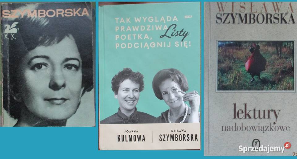 Poezje wybraneListy Kulmowa Szymborska Lektury sprzedam